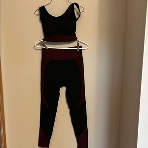 NWOT 3 piece nylon/polyester athletic set pants top jacket size large